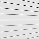 White slat wall